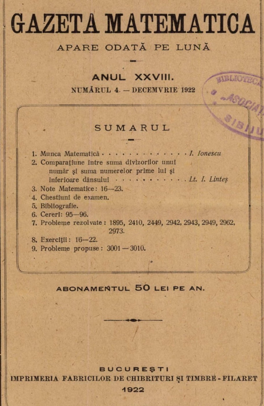 Gazeta Matematică