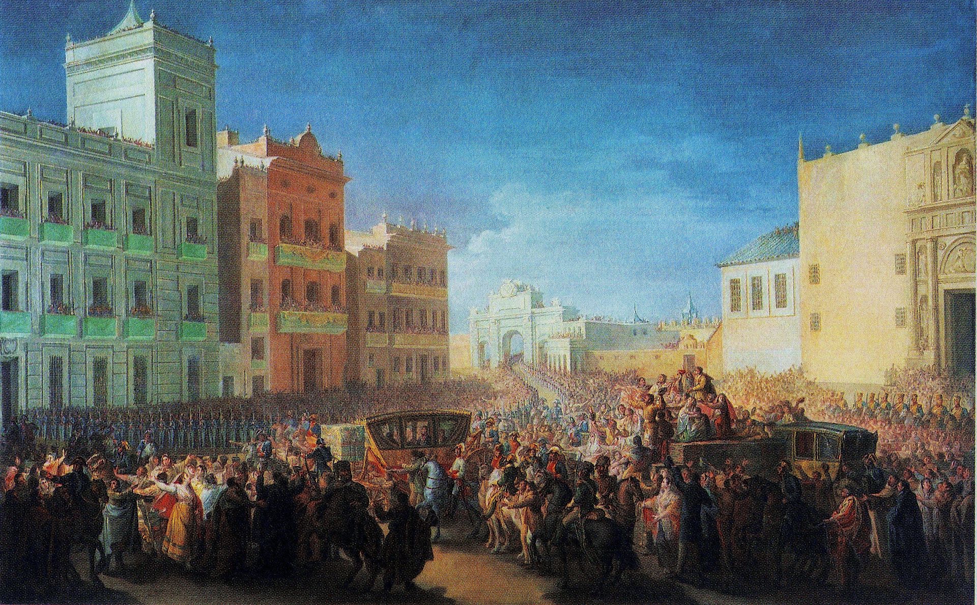 Entrada_triomfal_de_Ferran_VII_a_València,_1815,_Miquel_Parra Ferdinand al VII-lea